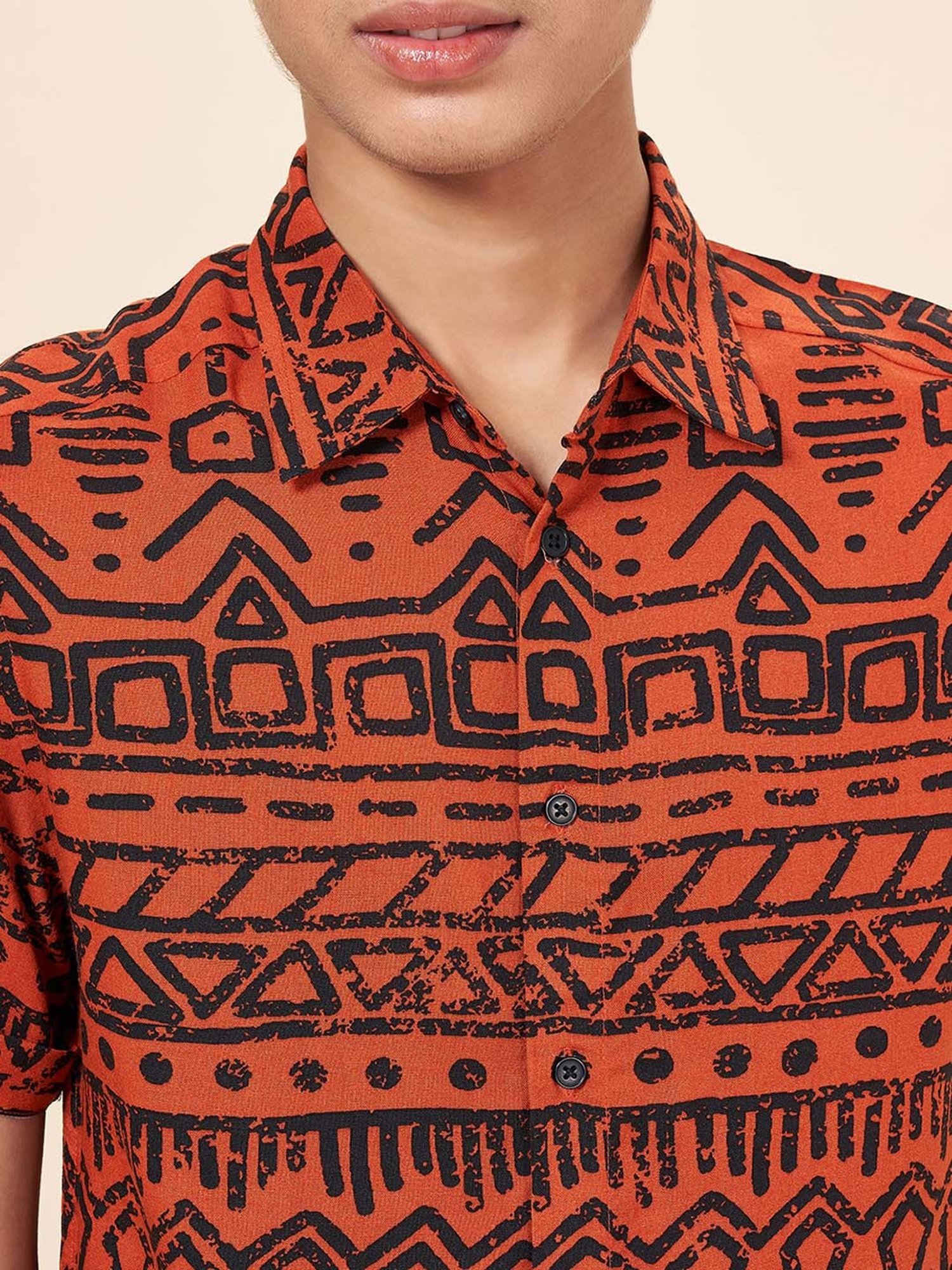 Coolsters by Pantaloons Kids Rust Printed Shirt