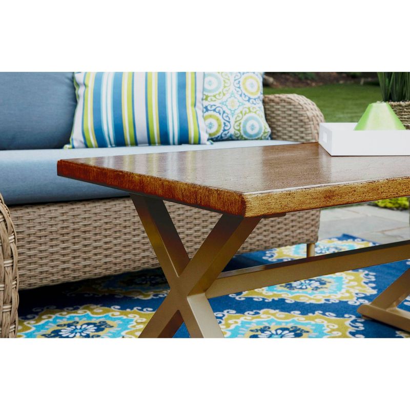 Tupelo 4pc Sunbrella Deep Seating Set Blue - Canopy Home and Garden