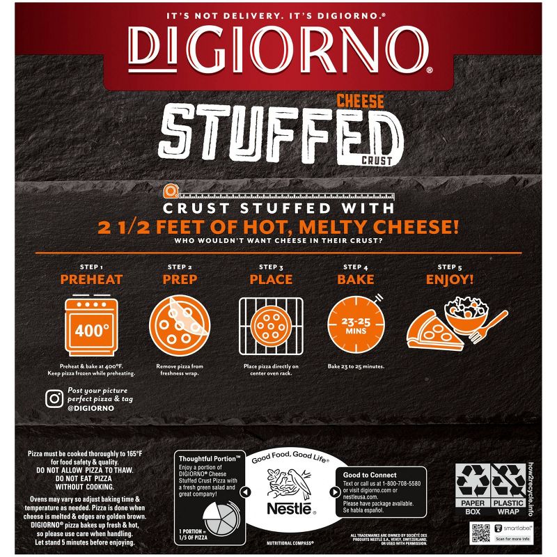 DiGiorno Cheese Stuffed Crust Supreme Frozen Pizza - 26.4oz