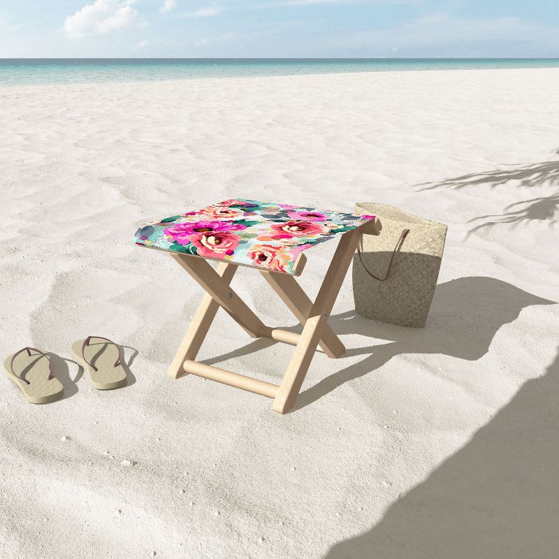 Avila Marble Garden Stool - Dark Gray Marble - Safavieh