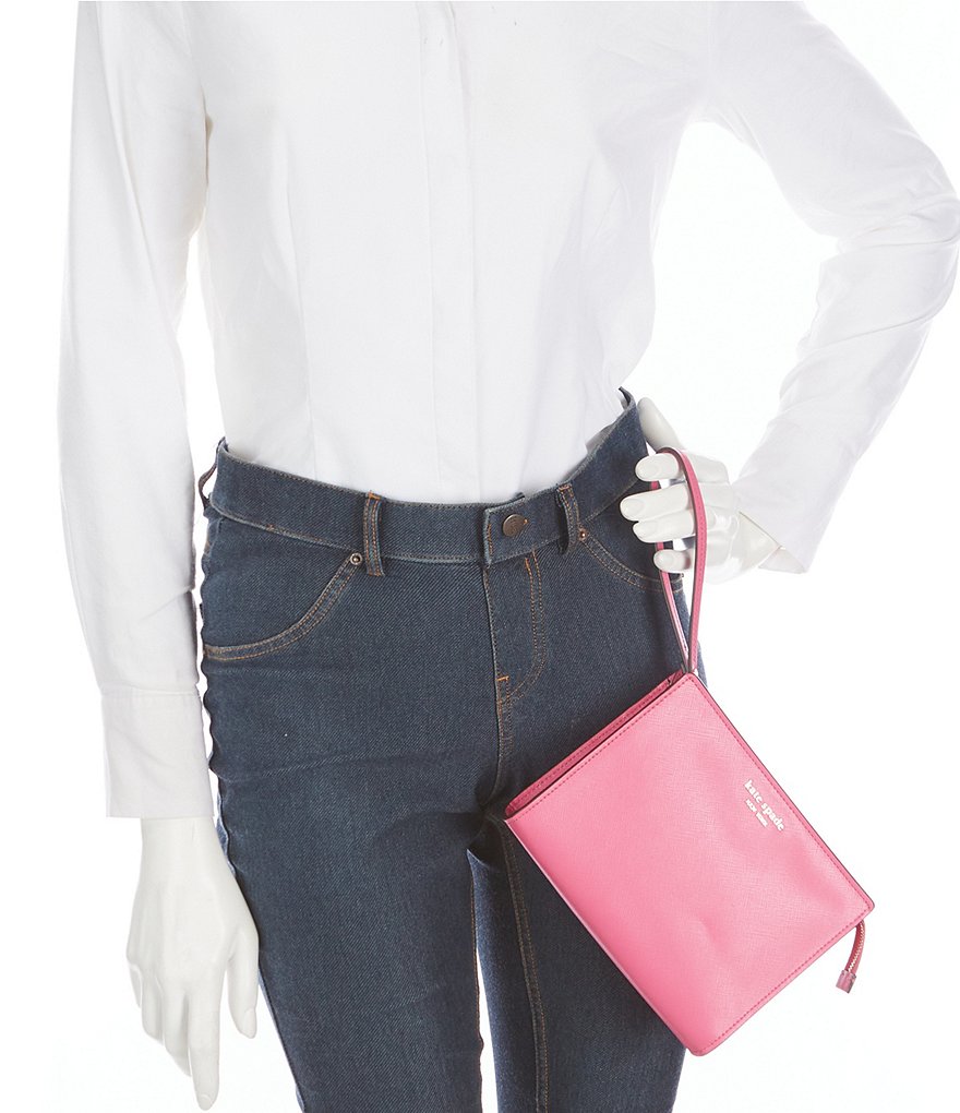 Michael Kors Zebra Signature Jet Set Double Zip Wristlet