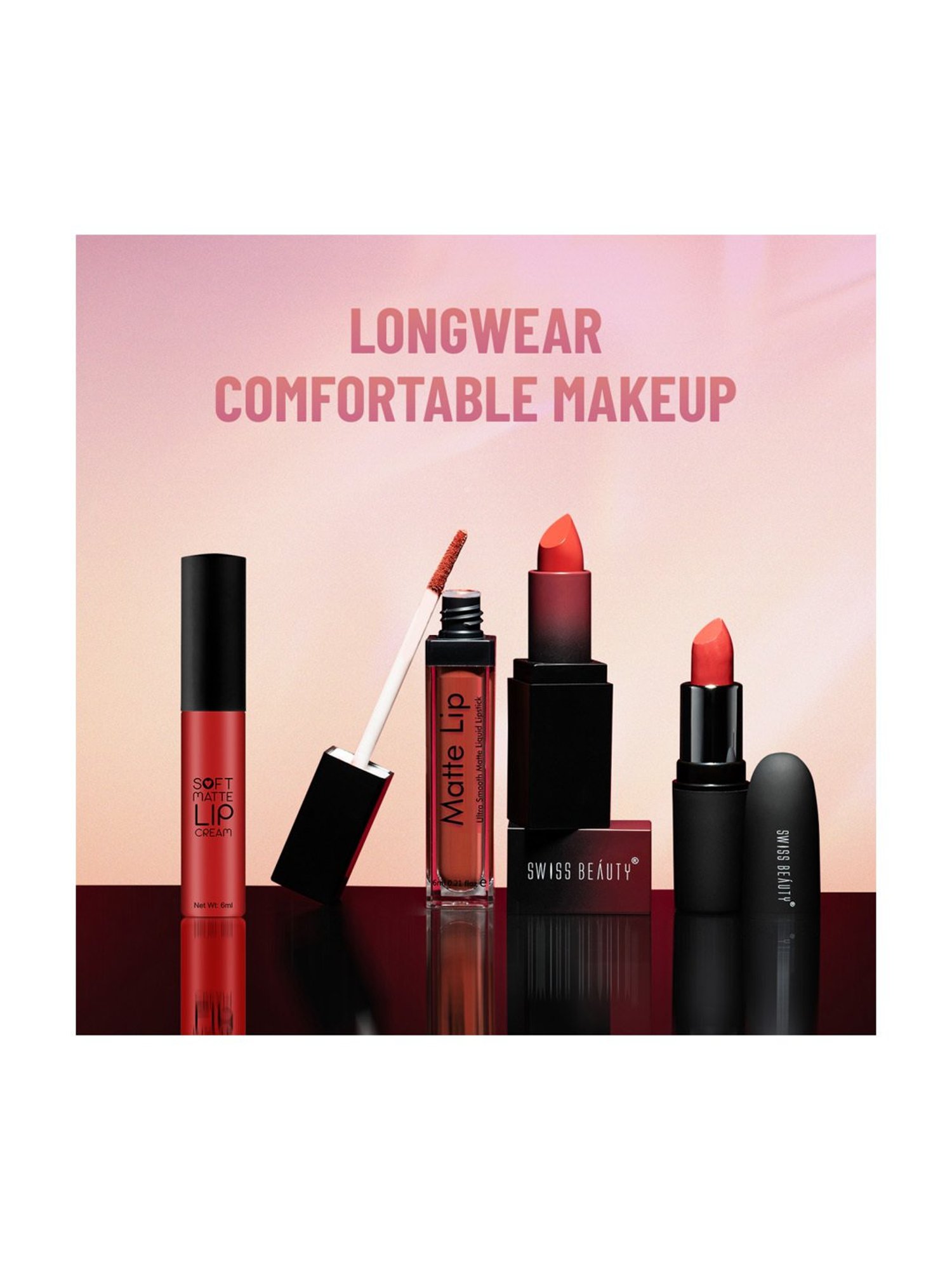 SWISS BEAUTY Soft Matte Liquid Lipstick Maroon - 6 ml