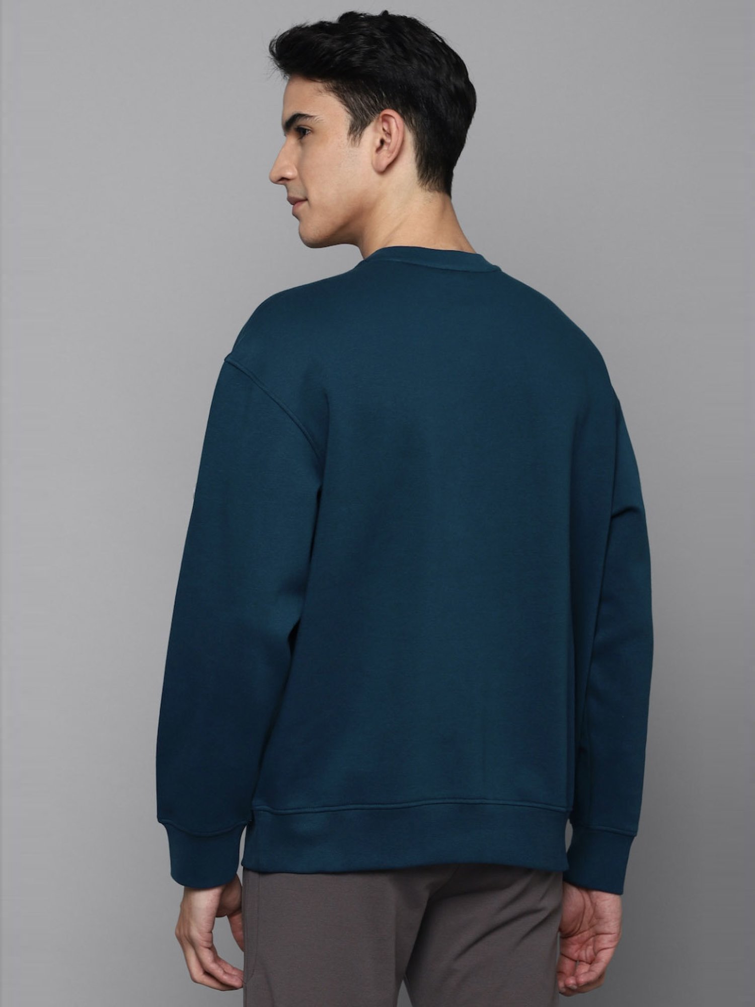 Tribe by Allen Solly Blue Regular Fit Printed Sweatshirts