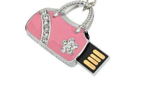 D-CLICK TM High Quality 4GB/8GB/16GB/32GB/64GB/Cool USB High speed Flash Memory Stick Pen Drive Disk (8GB, Pink Handbag)