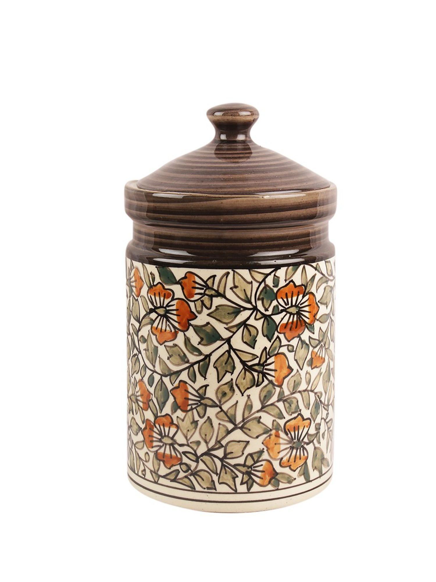 VarEesha Blue Ceramic Jar - Set of 1