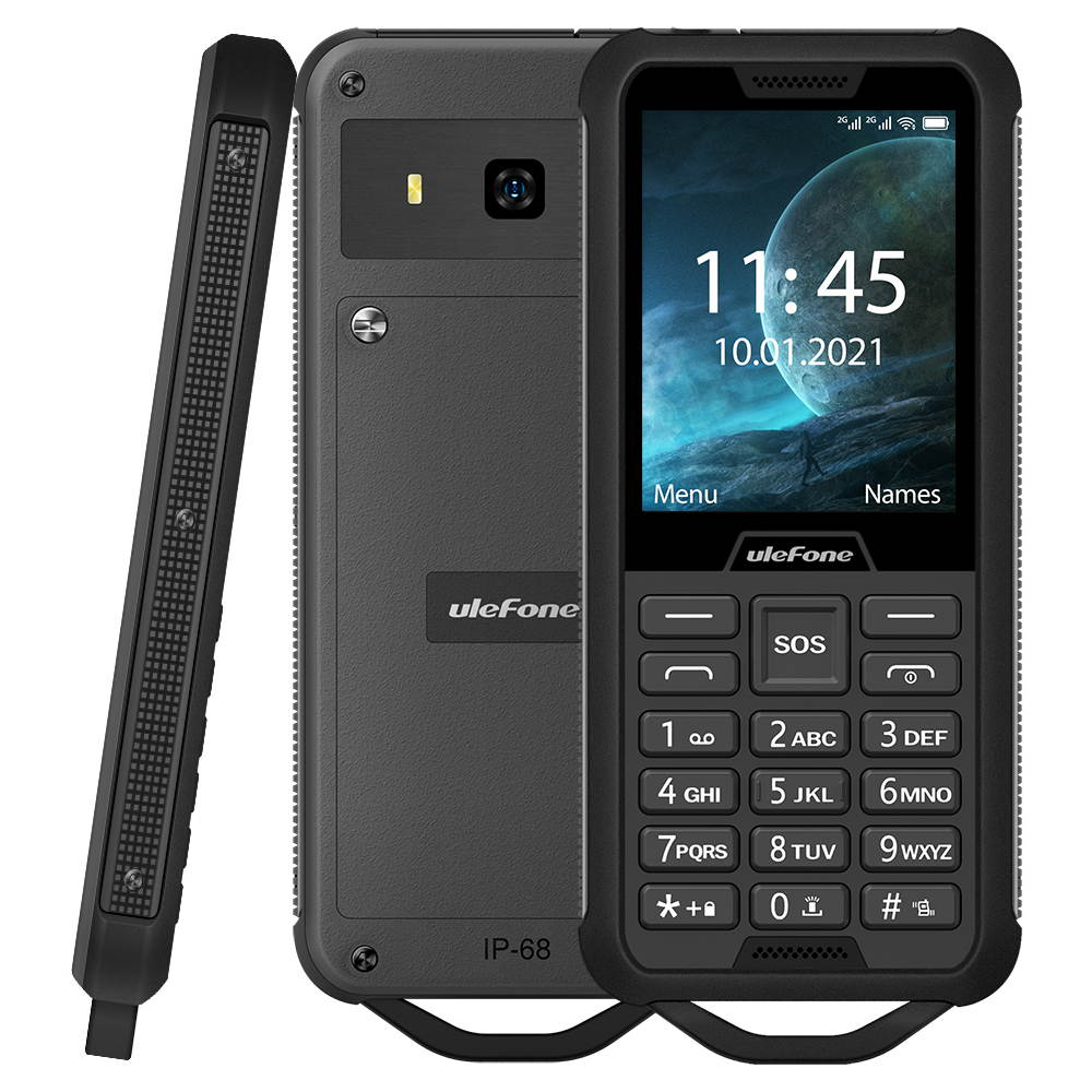 ulefone ARMOR MINI2 Rugged celltphone Unlocked, 32MB RAM + 32MB ROM Cell Phone 2100mAh Battery Support 2G network, feature phone