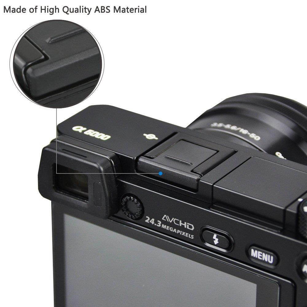 JJC Hot Shoe Cover Camera Hot Shoe Cap Protector for Sony A6000 A6300 A6500 A99II A77 II A68 A58 A7 III A7R II A7R A7S II NEX-6 DSC-HX400V RX100II RX10 Replaces Sony FA-SHC1M Cover -2 Pack Black