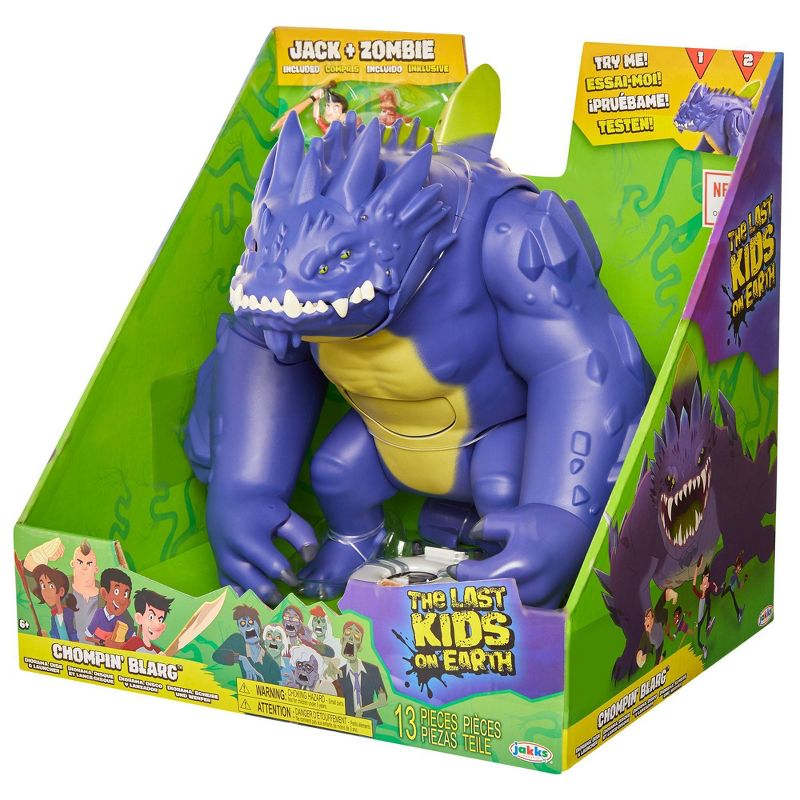The Last Kids on Earth Chompin' Blarg 9" Action Figure Playset with Jack and Zombie Action Figures
