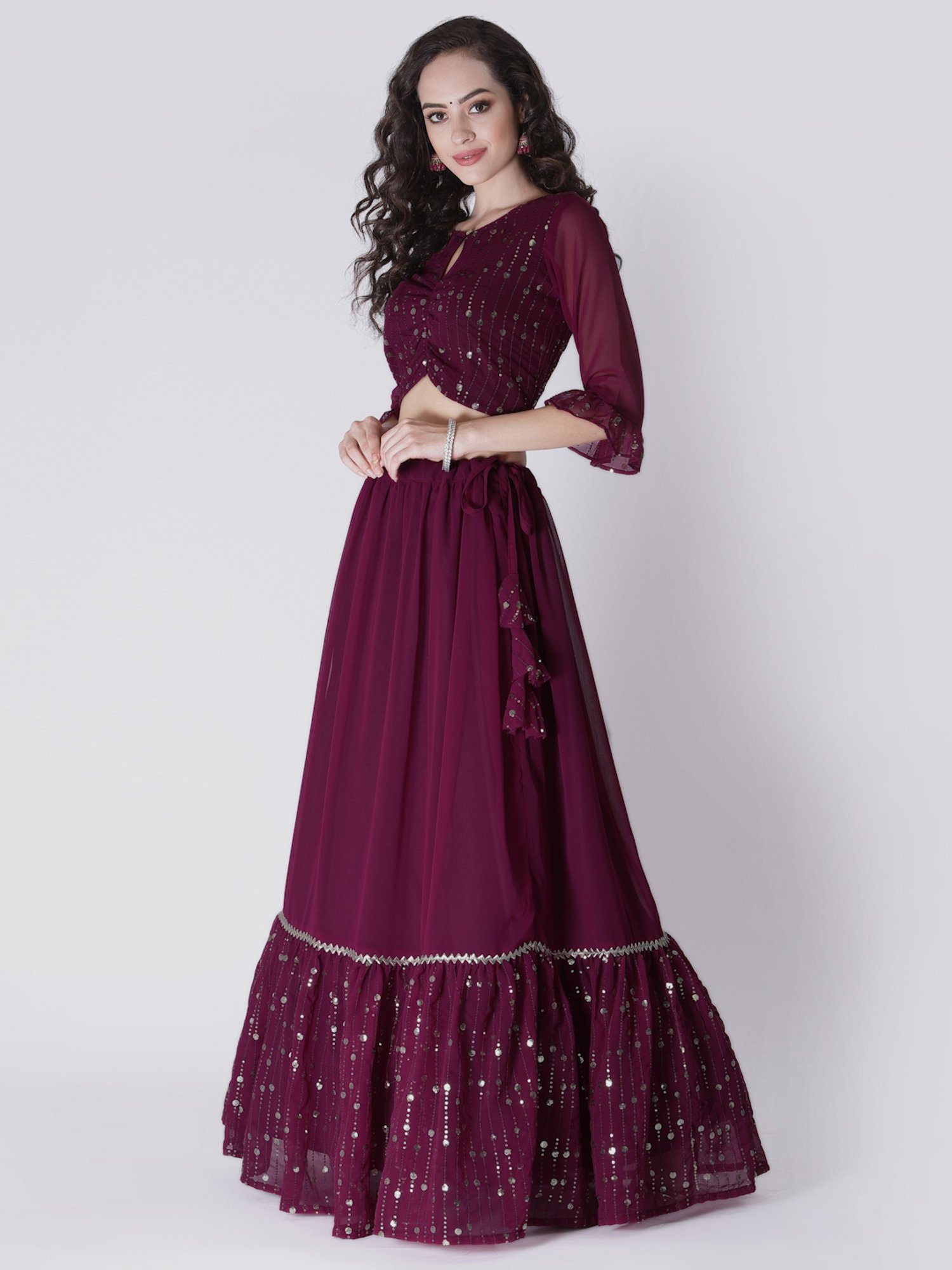 Studiorasa Purple Embellished Choli