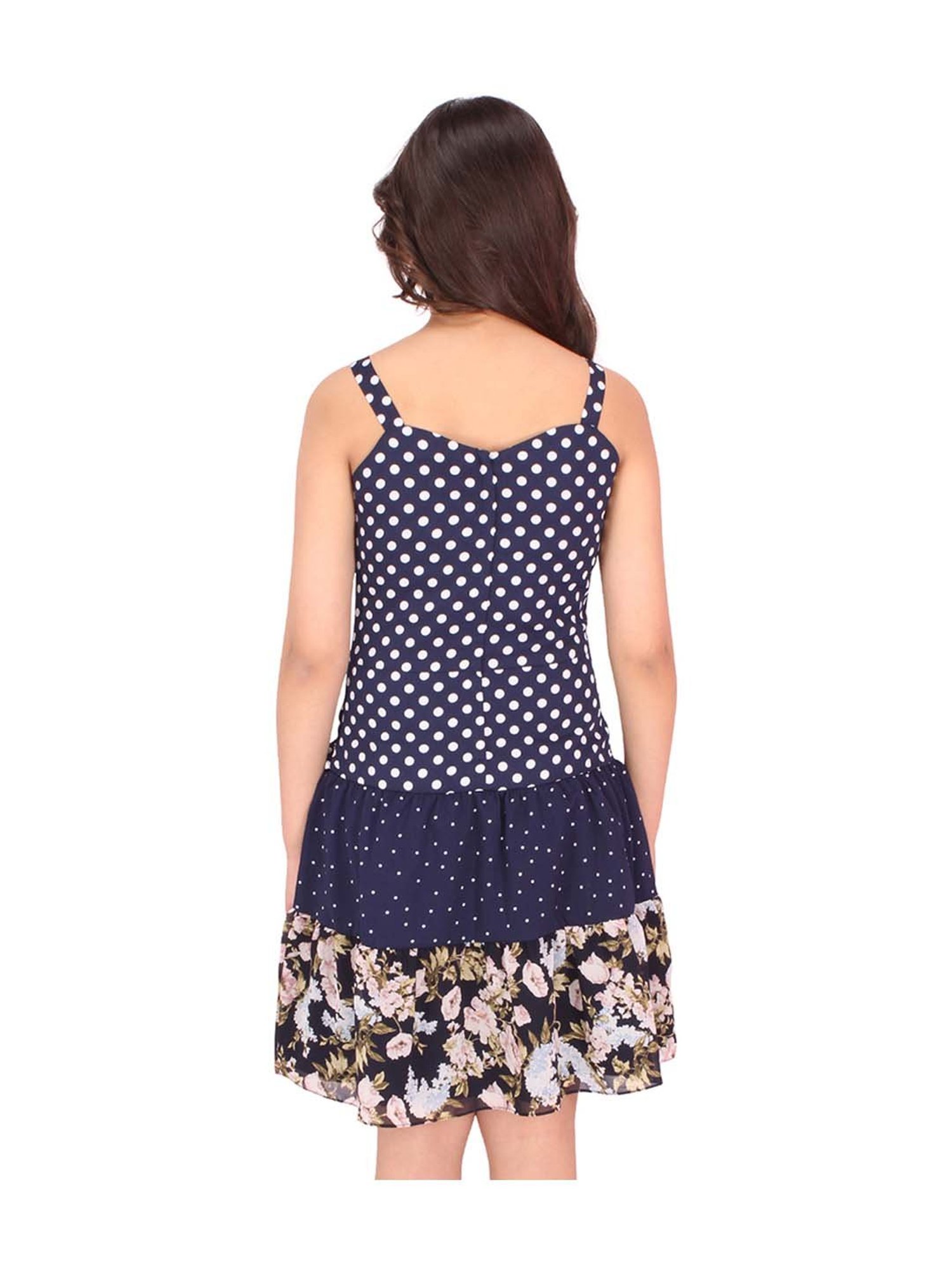 Cutecumber Kids Navy Floral Print Dress