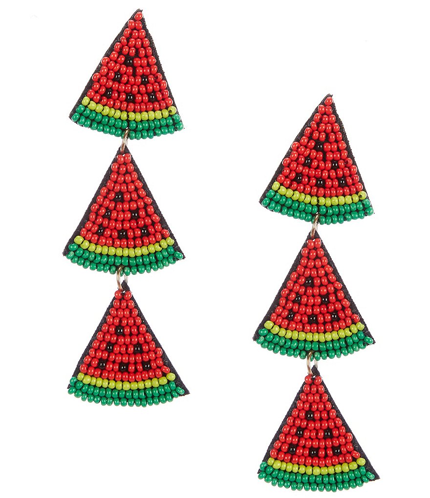 Anna & Ava Beaded Watermelon Earrings