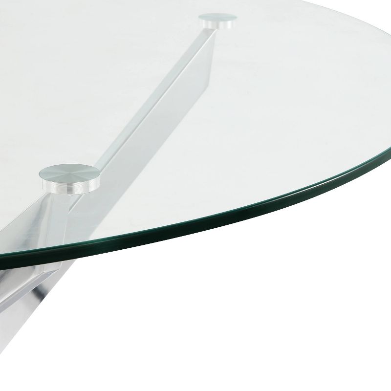 Ernest Glass Dining Table Clear - Poly and Bark