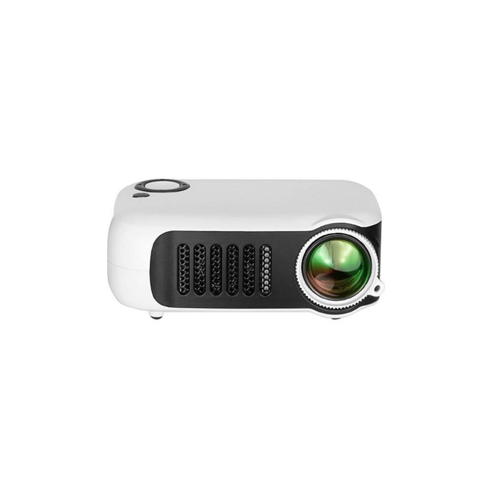 Mini Portable Projector Supports 1080P LCD 50,000 Hours Lamp Life Home Theater Video Projector Lightweight and Support Power Bank for TV Box/XBOX/TF Card/U Disk US Plug