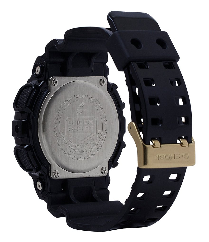 G-Shock Black Ana-Digi Resin Gold Dial Watch