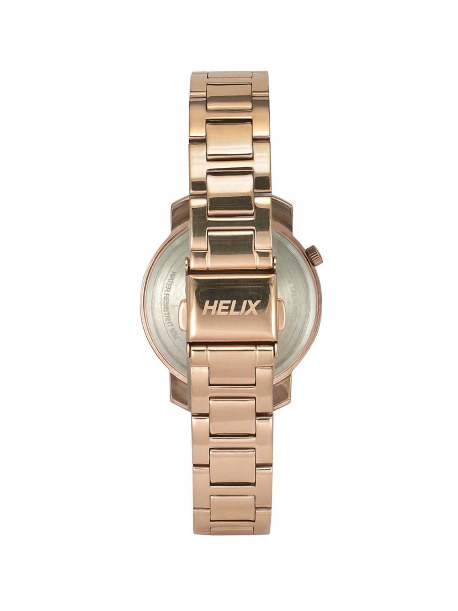 Helix By Timex Silver Round Dial Analog Stainless Steel Women Watch - TW032HL41