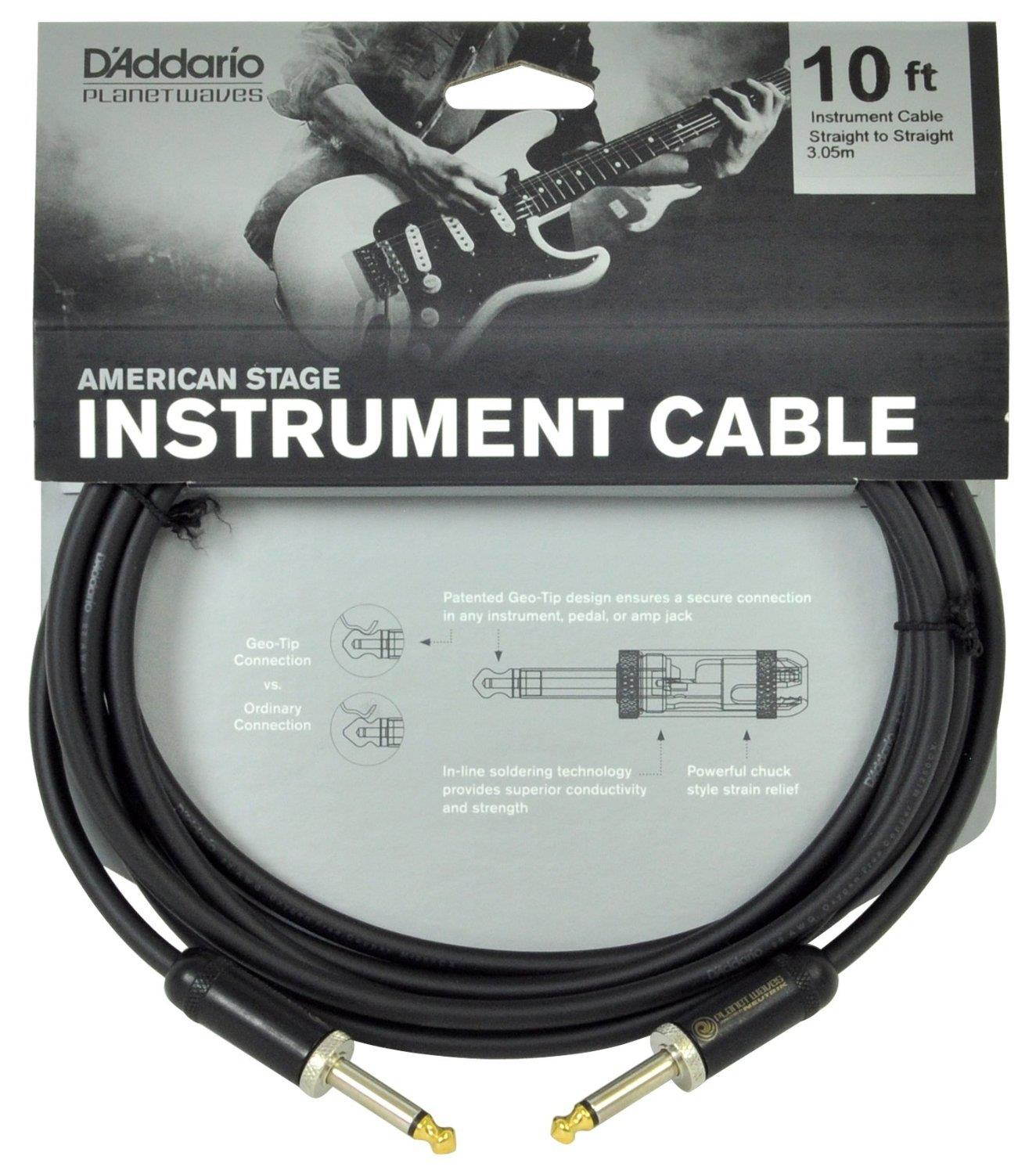 Planet Waves American Stage Instrument Cable, 10 feet