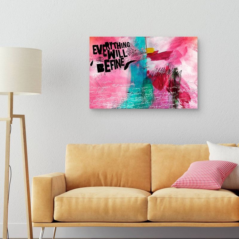 24" x 36" Just Fine by Nikki Chu Canvas Art Print - Masterpiece Art Gallery