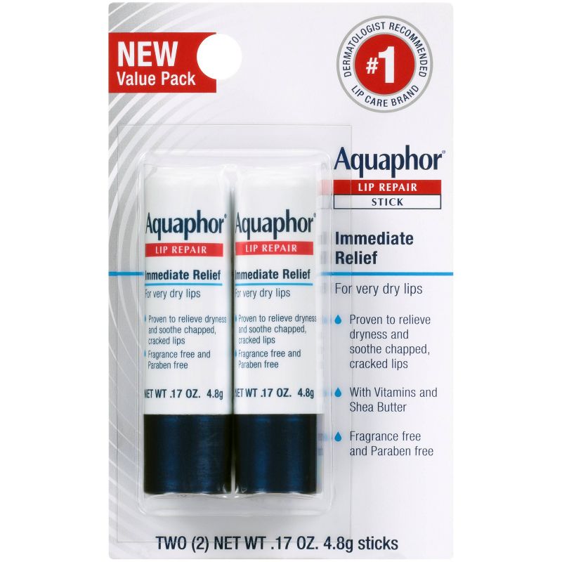 Aquaphor Lip Balm Repair Stick - 2ct - 0.17oz