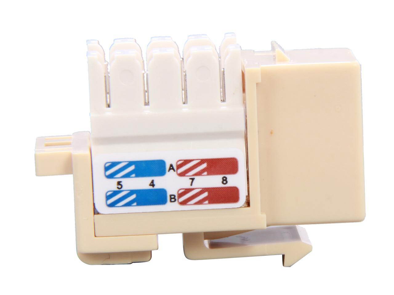 SA RJ45PD-I Cat. 6 Punch Down Keystone Jack - Ivory