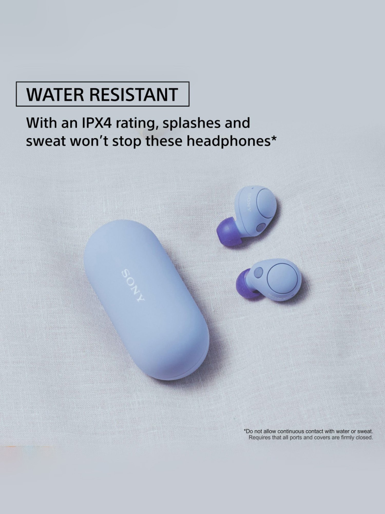 Sony WF-C700N In Ear BT Earbuds with IPX4 Ratings, Fast Pair, App Support (Lavender, True Wireless)