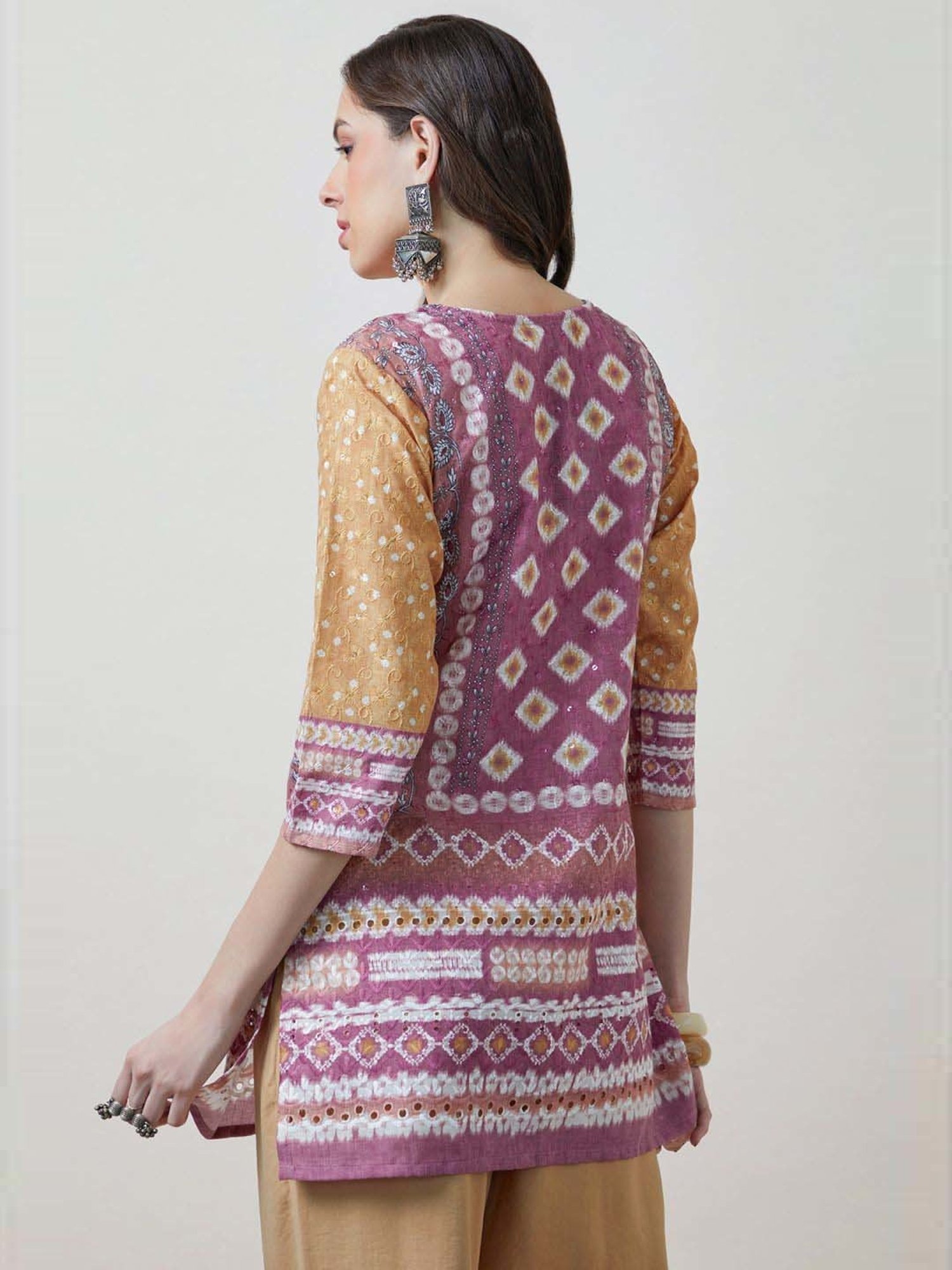 Soch Onion Pink Embroidered Tunic