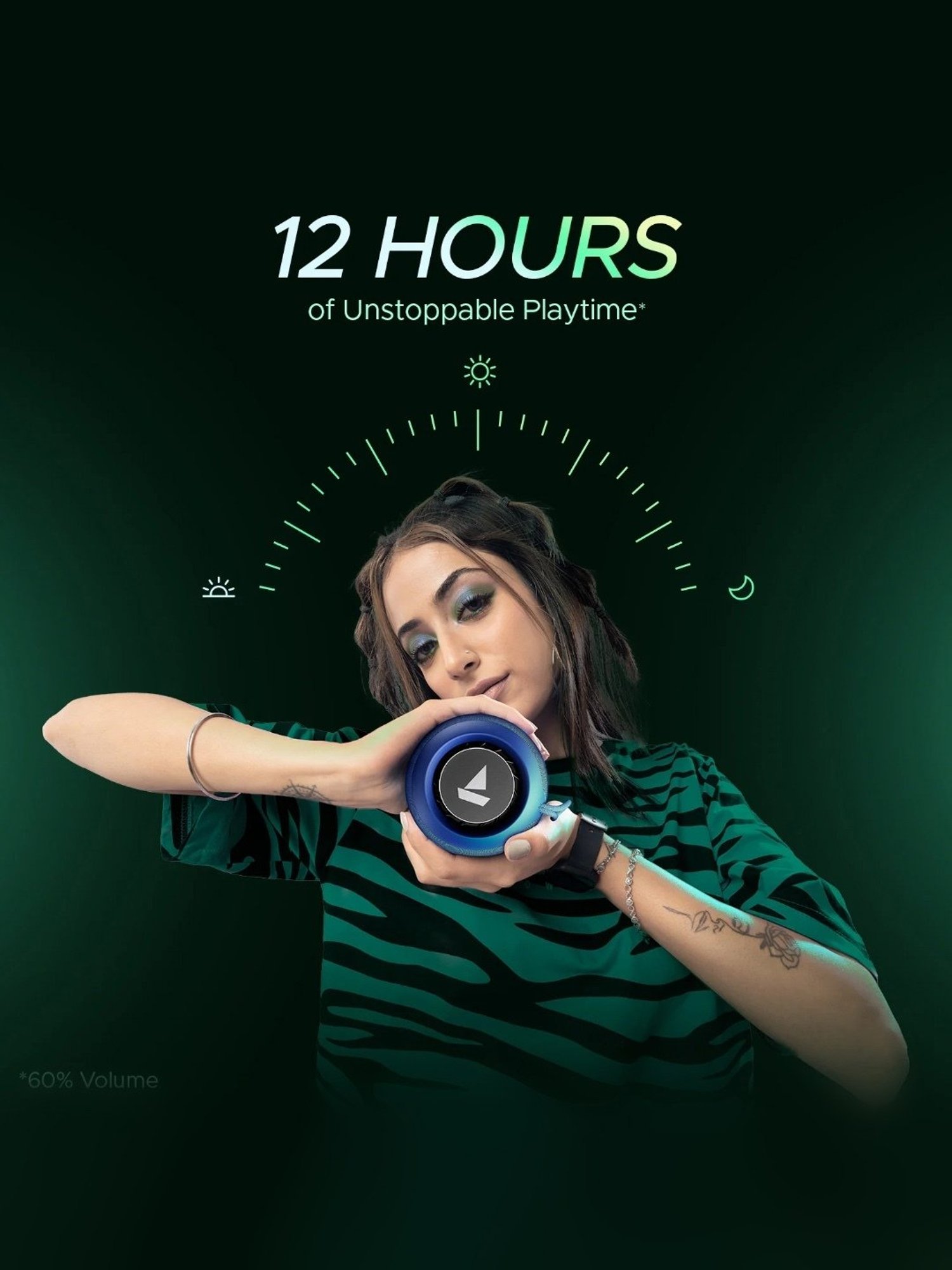 Boat Stone 358 Pro Bluetooth Speaker 14W with 12Hrs Playback (Blue)