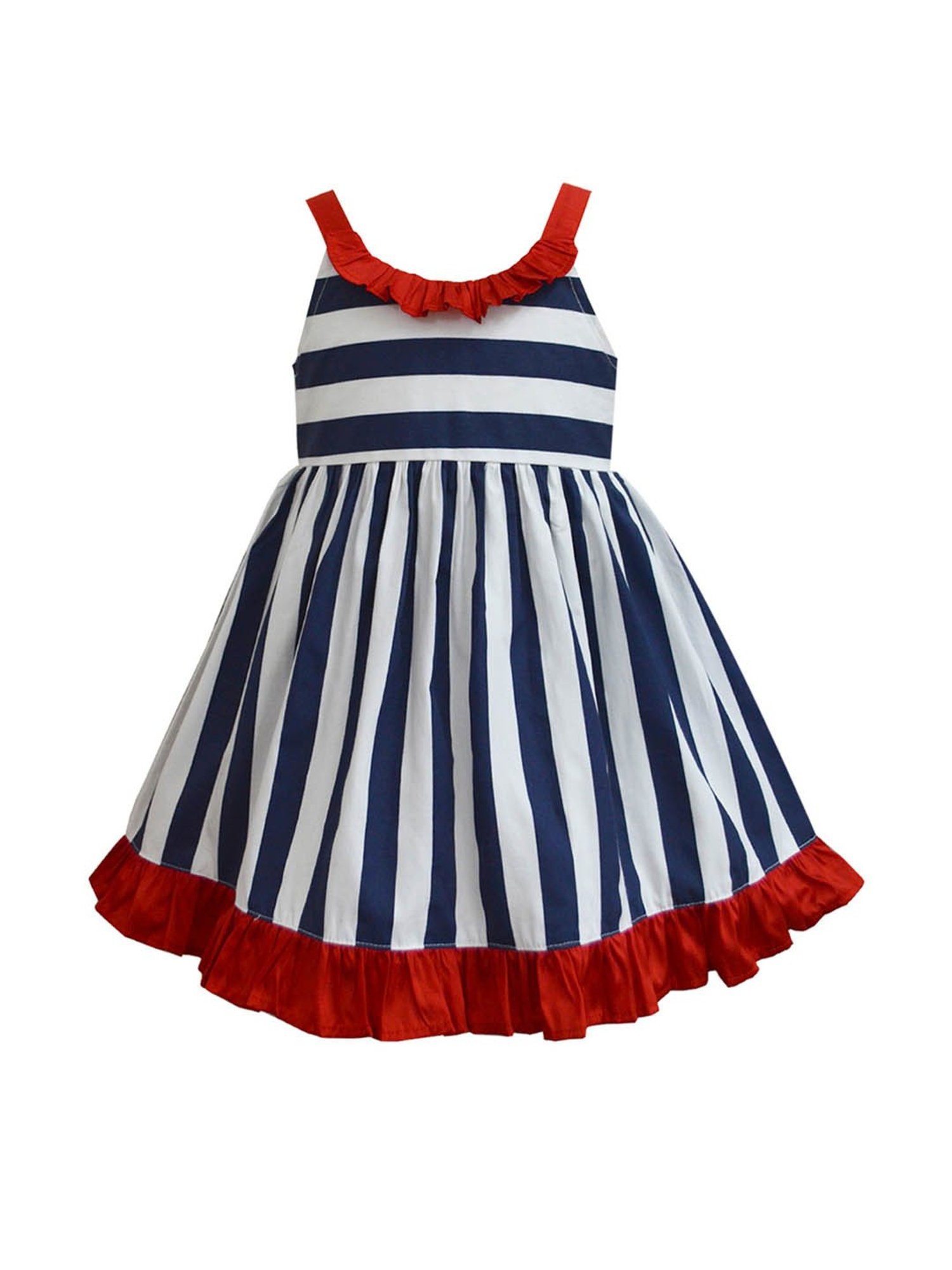 A.T.U.N. Navy & White Striped Dress