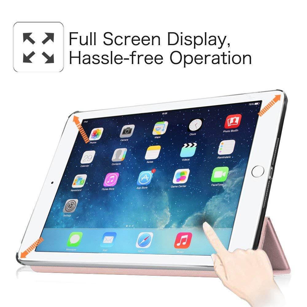 Fintie iPad Air 2 Case - [SlimShell] Ultra Lightweight Stand Smart Protective Cover with Auto Sleep/Wake Feature for Apple iPad Air 2, Rose Gold