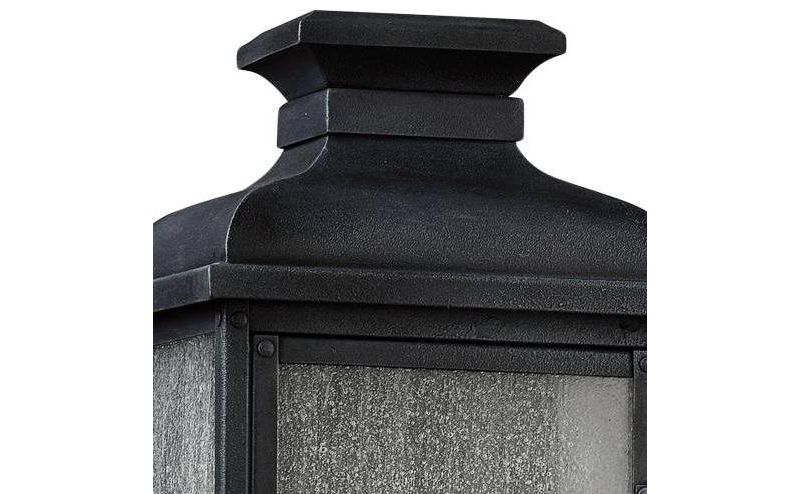 Feiss Pediment 24" High Zinc 3-Light Outdoor Wall Light