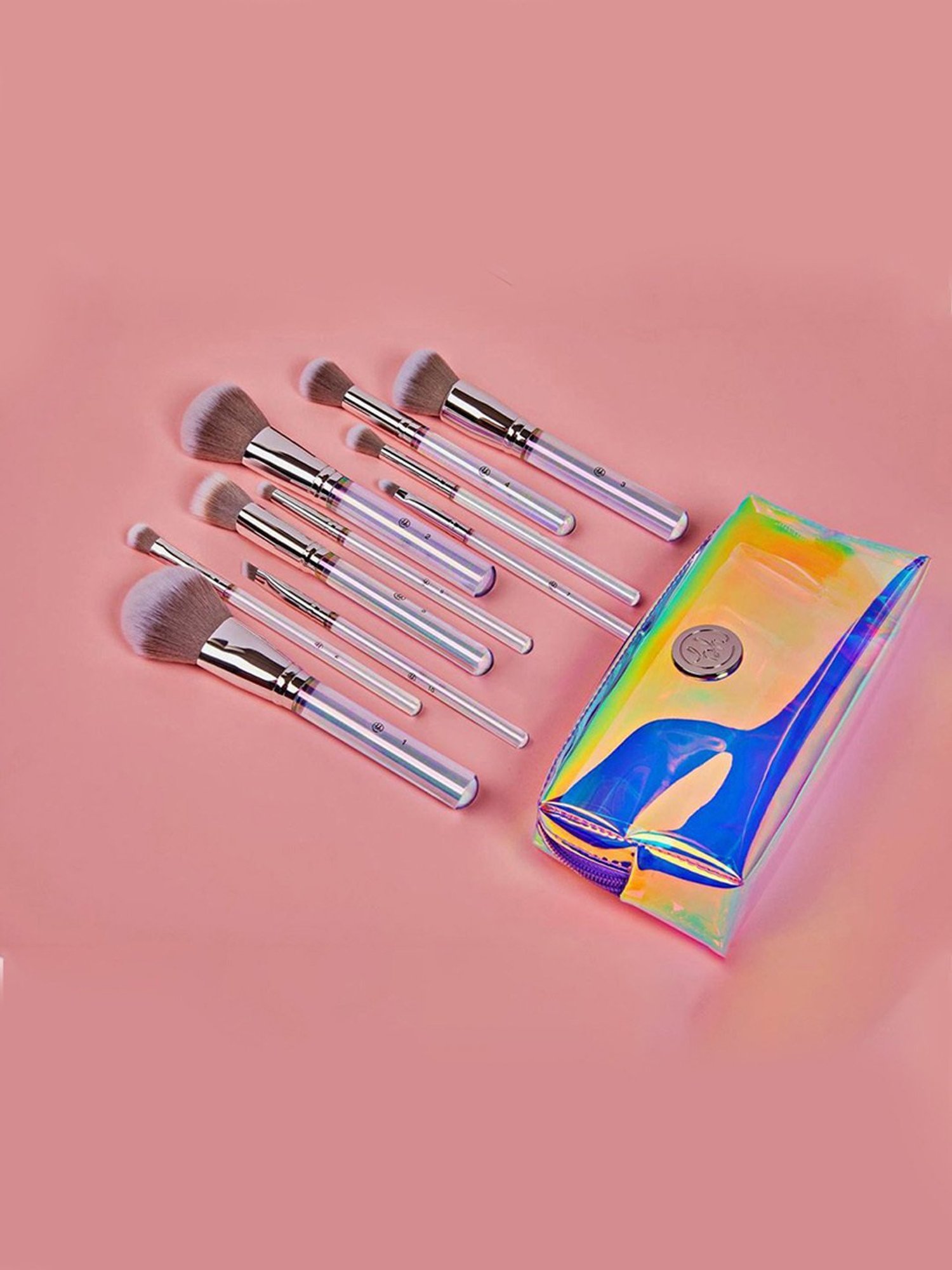 BH Cosmetics Hello Holo Brush Set with Bag