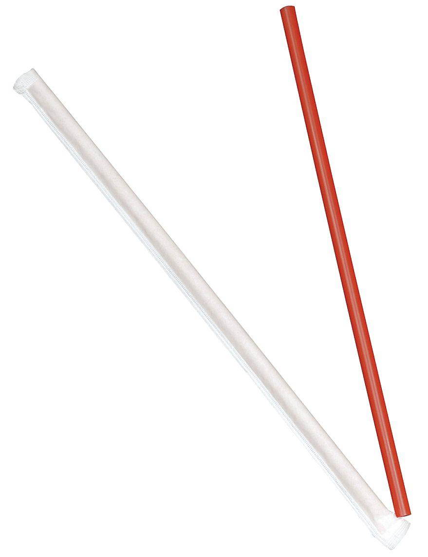 Giant Strw 10.25In Ppr Wrpd Red 4/300