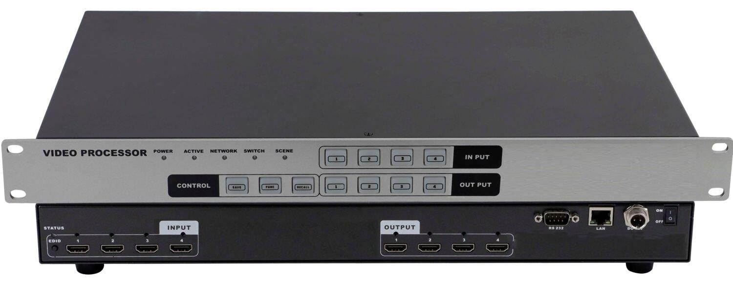 4K 4x4 HDMI Switcher with iOS / Android Apps & WEB GUI