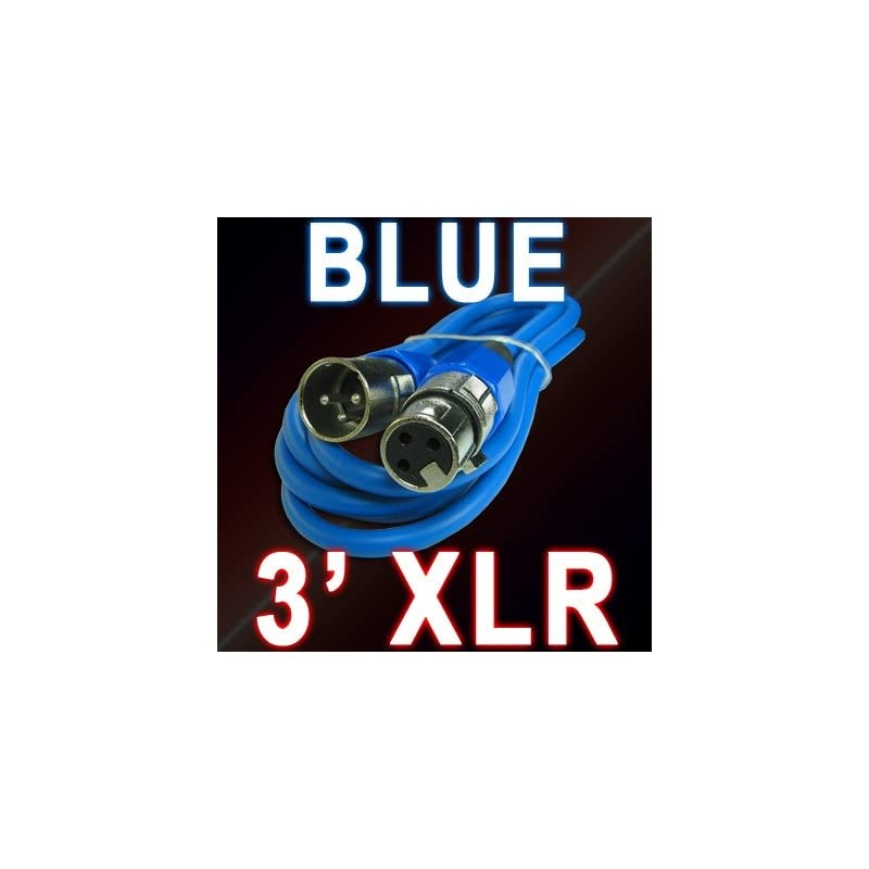 Male to Female 3pin Mic Microphone Lo-z Extension Cable Cord (6 Foot Feet ft, Yellow)