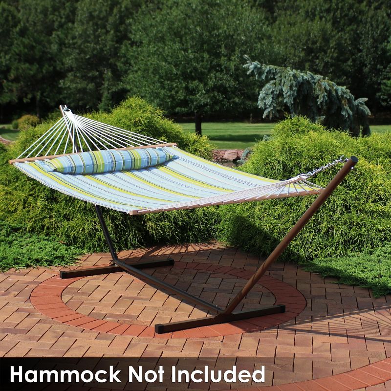 Sunnydaze Heavy-Duty Steel Hammock Stand - Bronze - 350 lb Weight Capacity/12' Stand