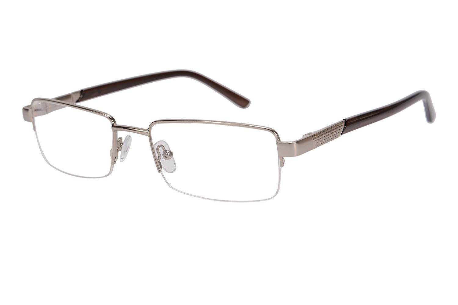 SHINU Metal Frame Blue Light Blocking Reading Glasses 1.56 Lenses-6334