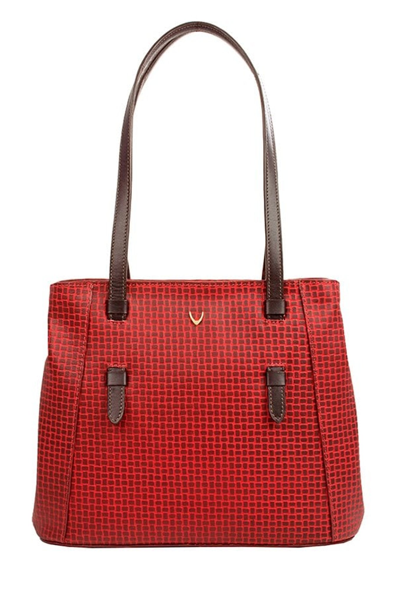 Hidesign SB Leandra 2 Red Textured Leather Shoulder Bag