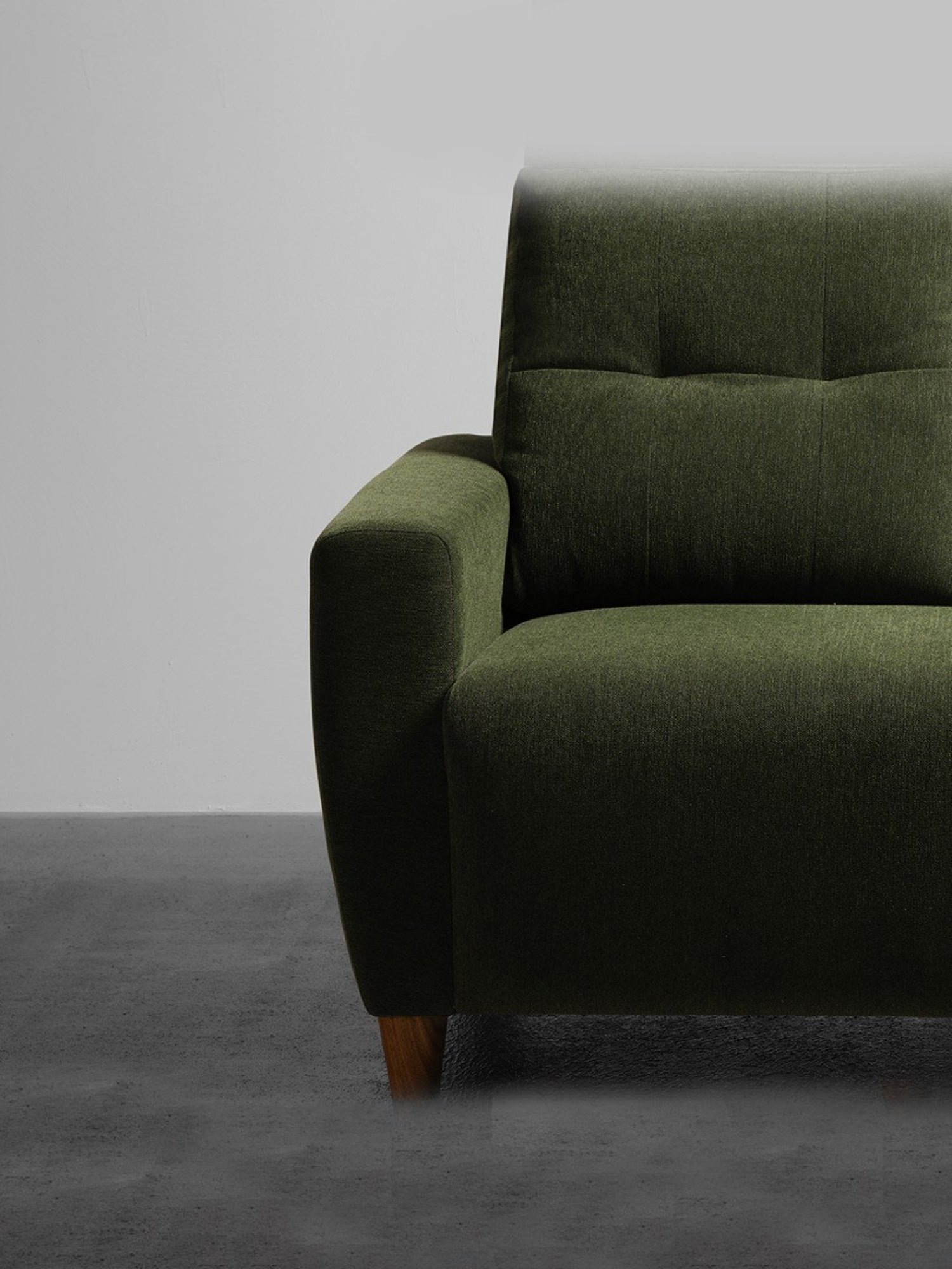 Sleepyhead Yolo Avocado Green Fabric 2 Seater Sofa