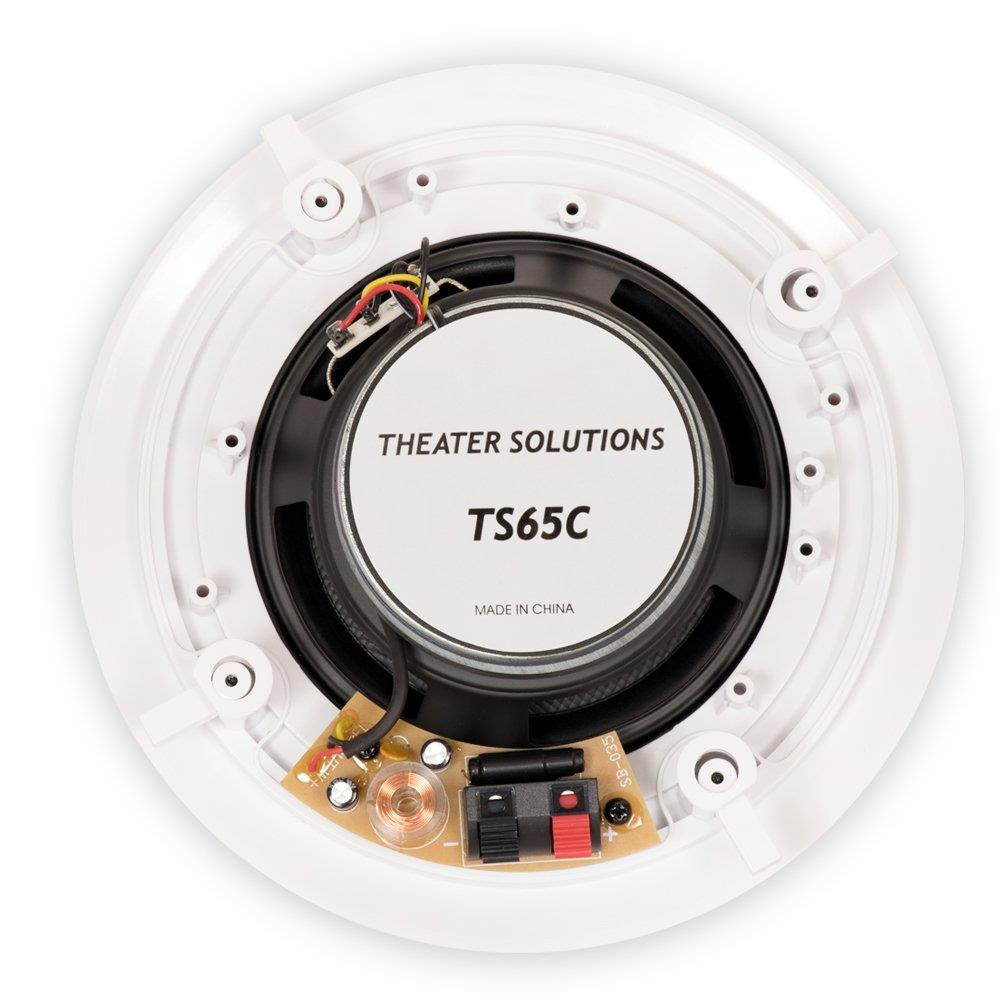 Theater Solutions TS65C in Ceiling 6.5" Speakers Surround Sound Home Theater 3 Speaker Set