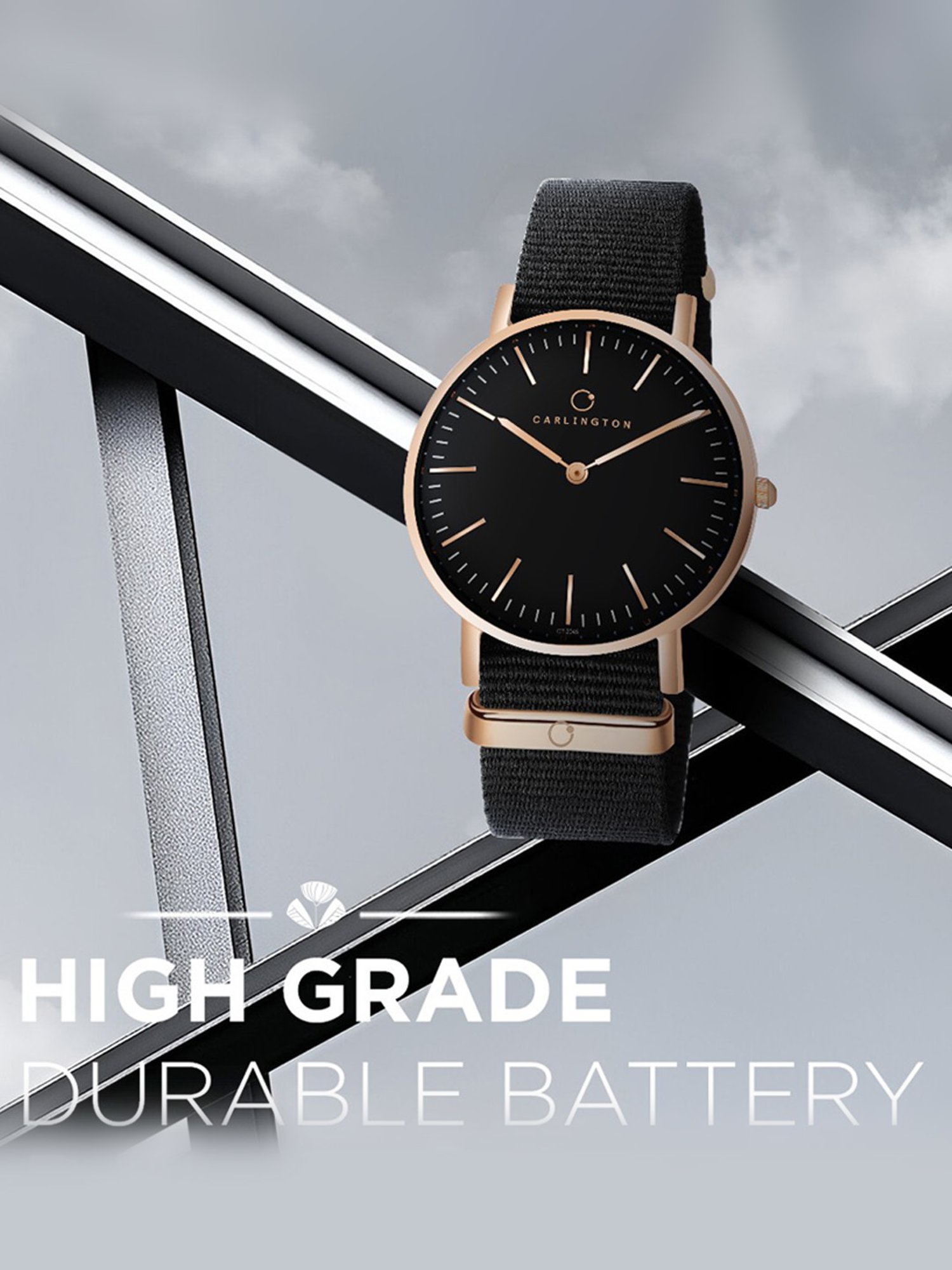 Carlington Iconic 2045 Black Men Analog Watch for Men