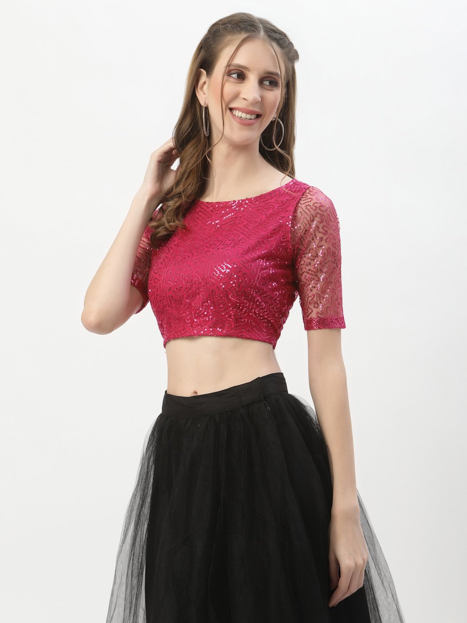 studiorasa Pink Embellished Choli