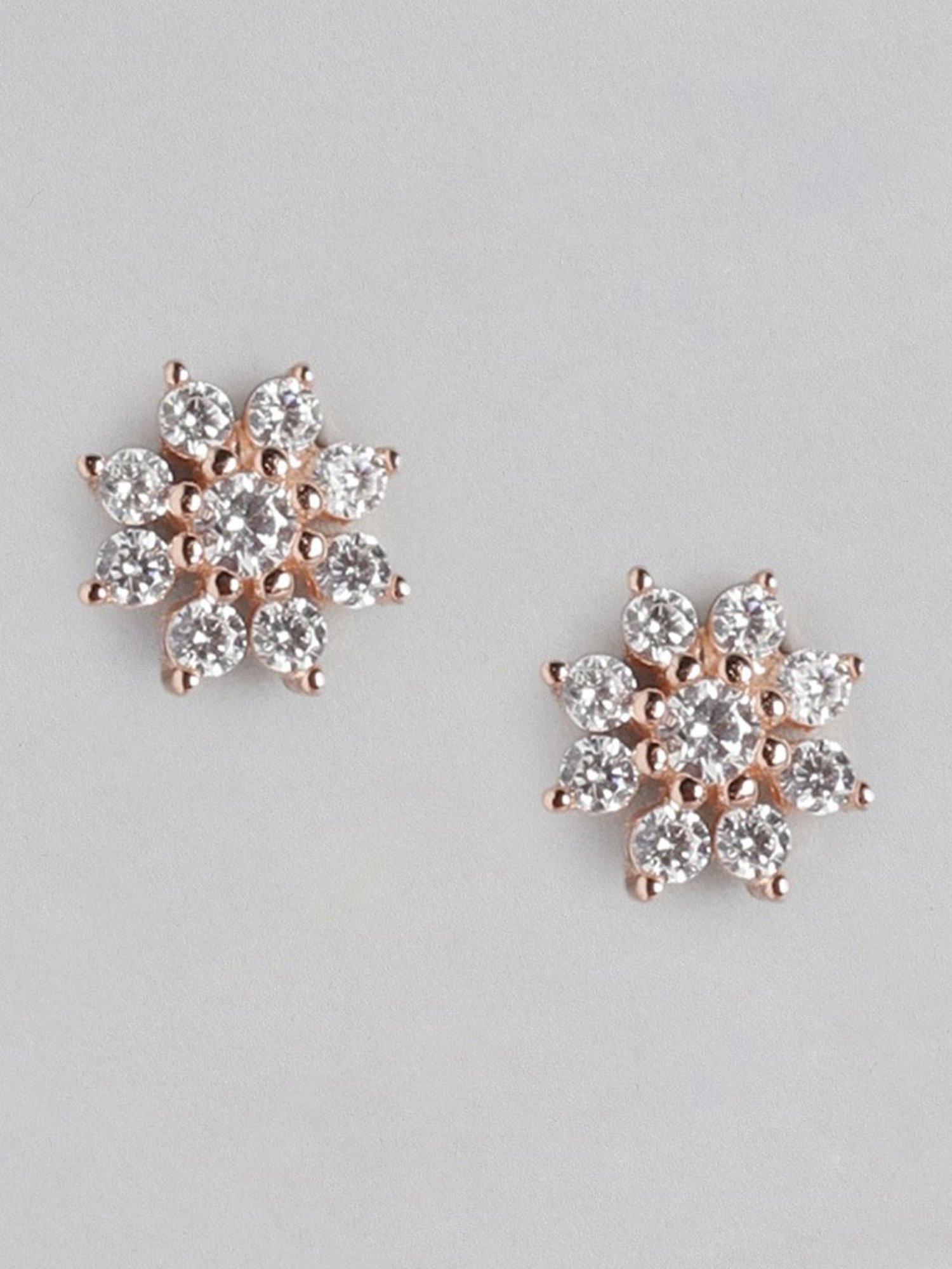 Clara 92.5 Sterling Silver Lily Earrings for Women