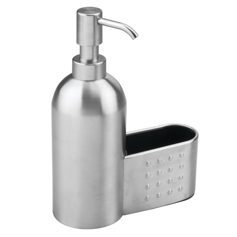 iDESIGN Forma Soap & Scrubby Caddy Silver