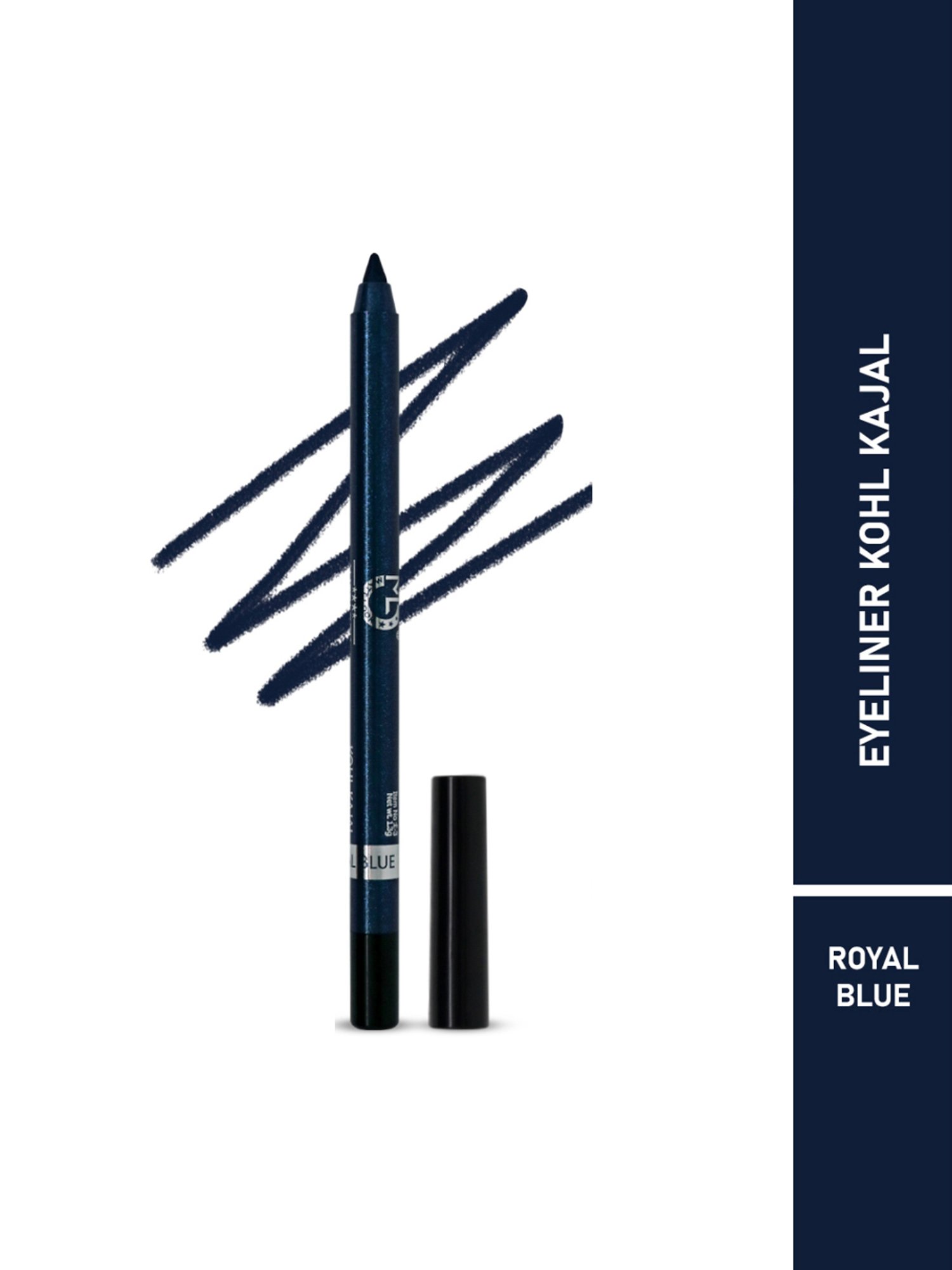 Matt Look Single Stroke Super Glide Eyeliner Kohl Kajal Royal Blue - 1.3 gm