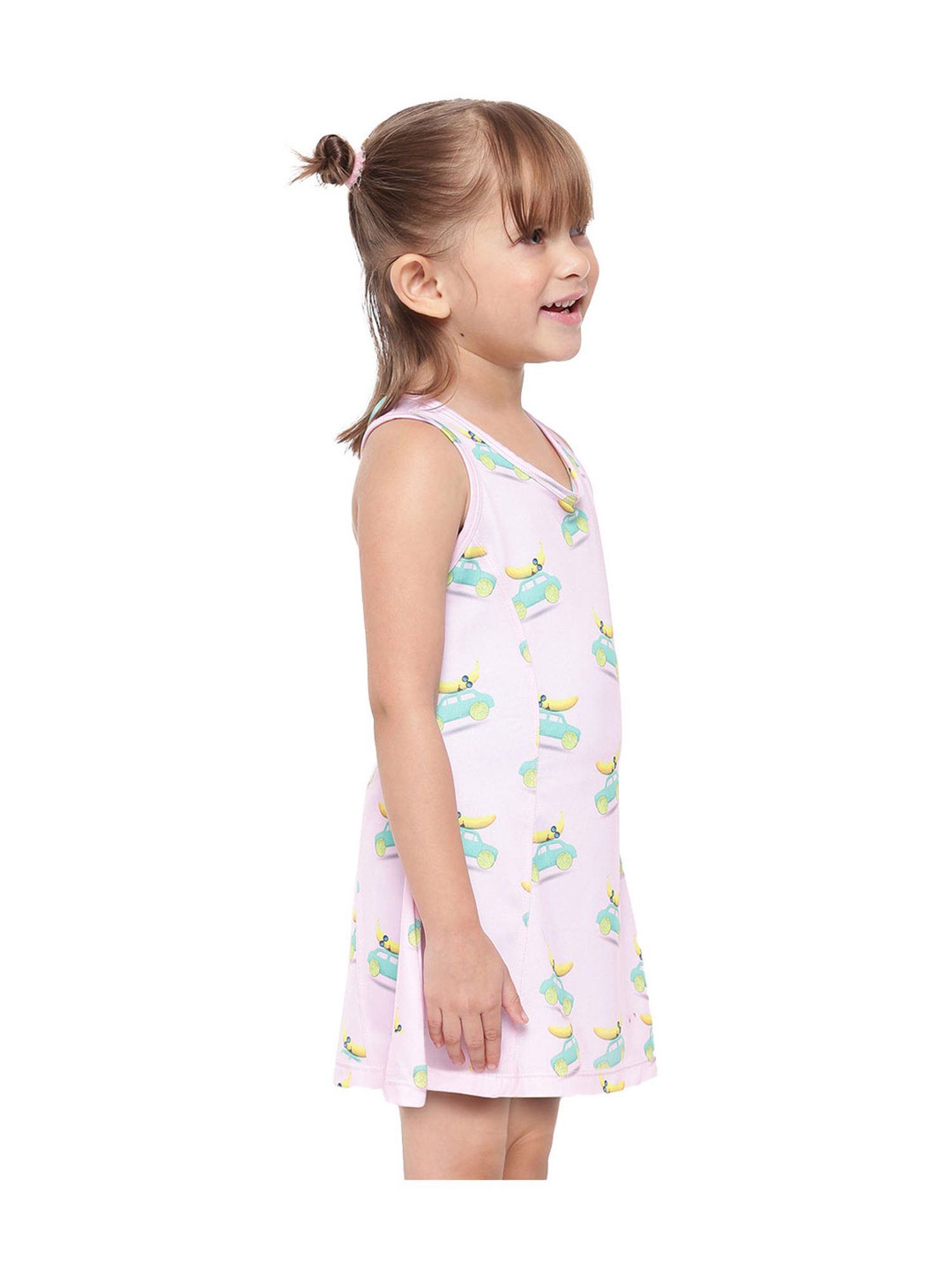 IO Kids Pink Printed Dress