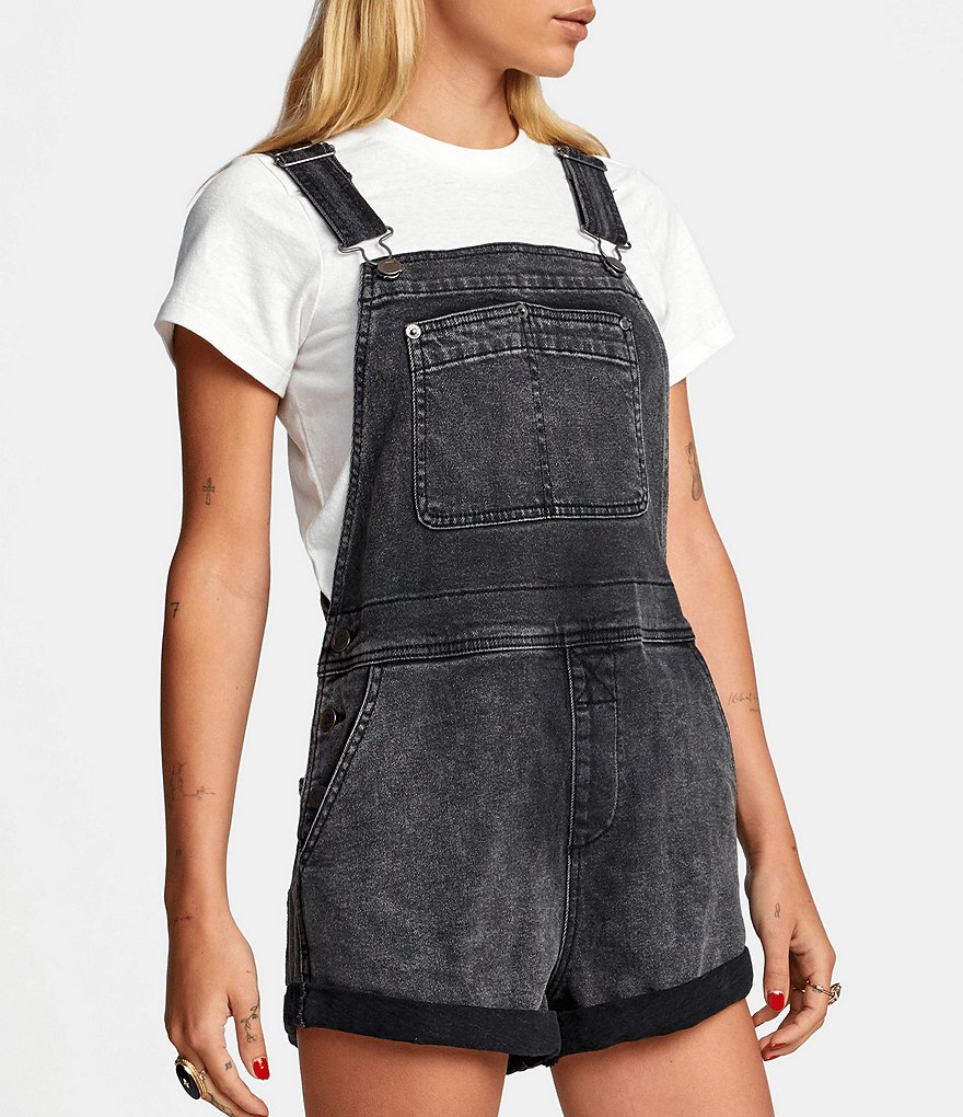 RVCA Marley Sleeveless Denim Shortall