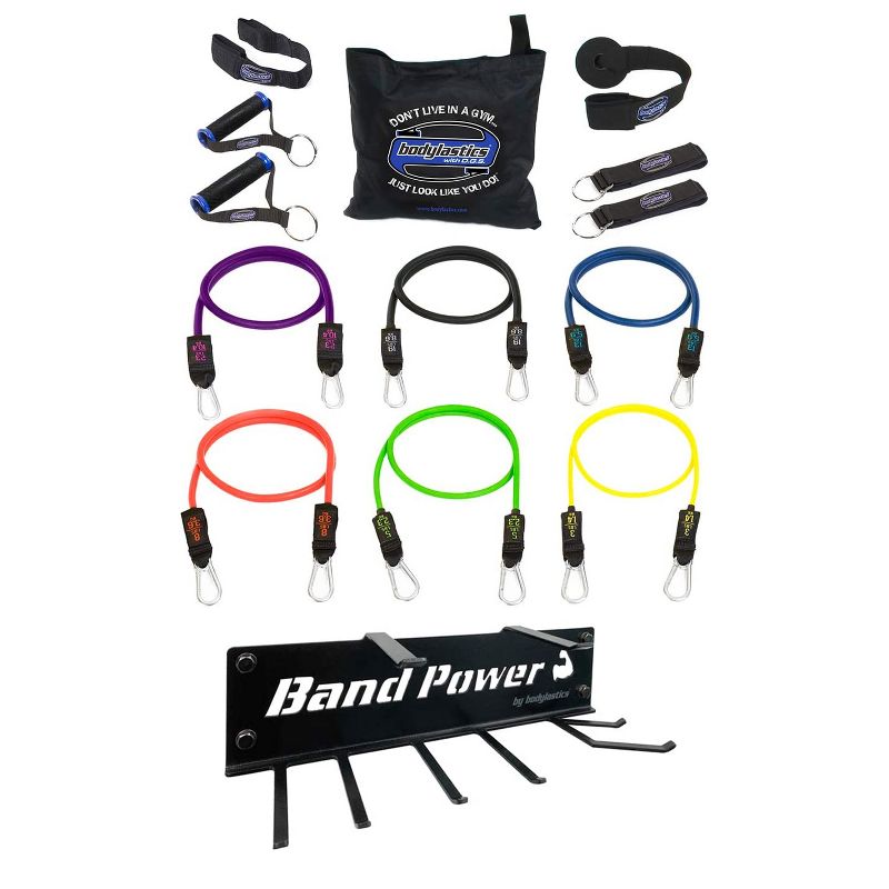 Bodylastics BLCOMP1OR1PU High Quality 23 and 30 Pound Full Body Anti Slip Resistance Clip Bands Fitness Weight Set w/ Durable Patented Locks, (2 Pack)