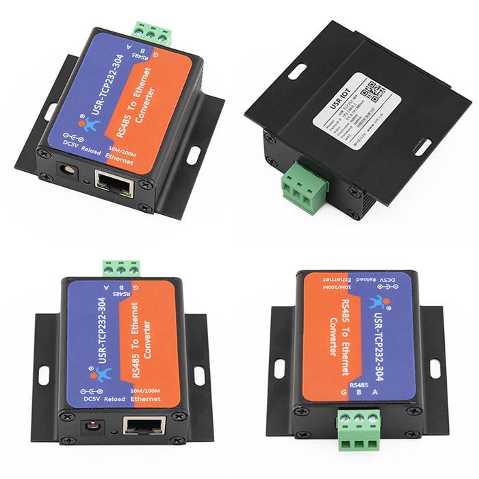 USR-TCP232-304 Serial RS485 to TCP/IP Ethernet Server Converter Module with Built-in Webpage DHCP/DNS Supported