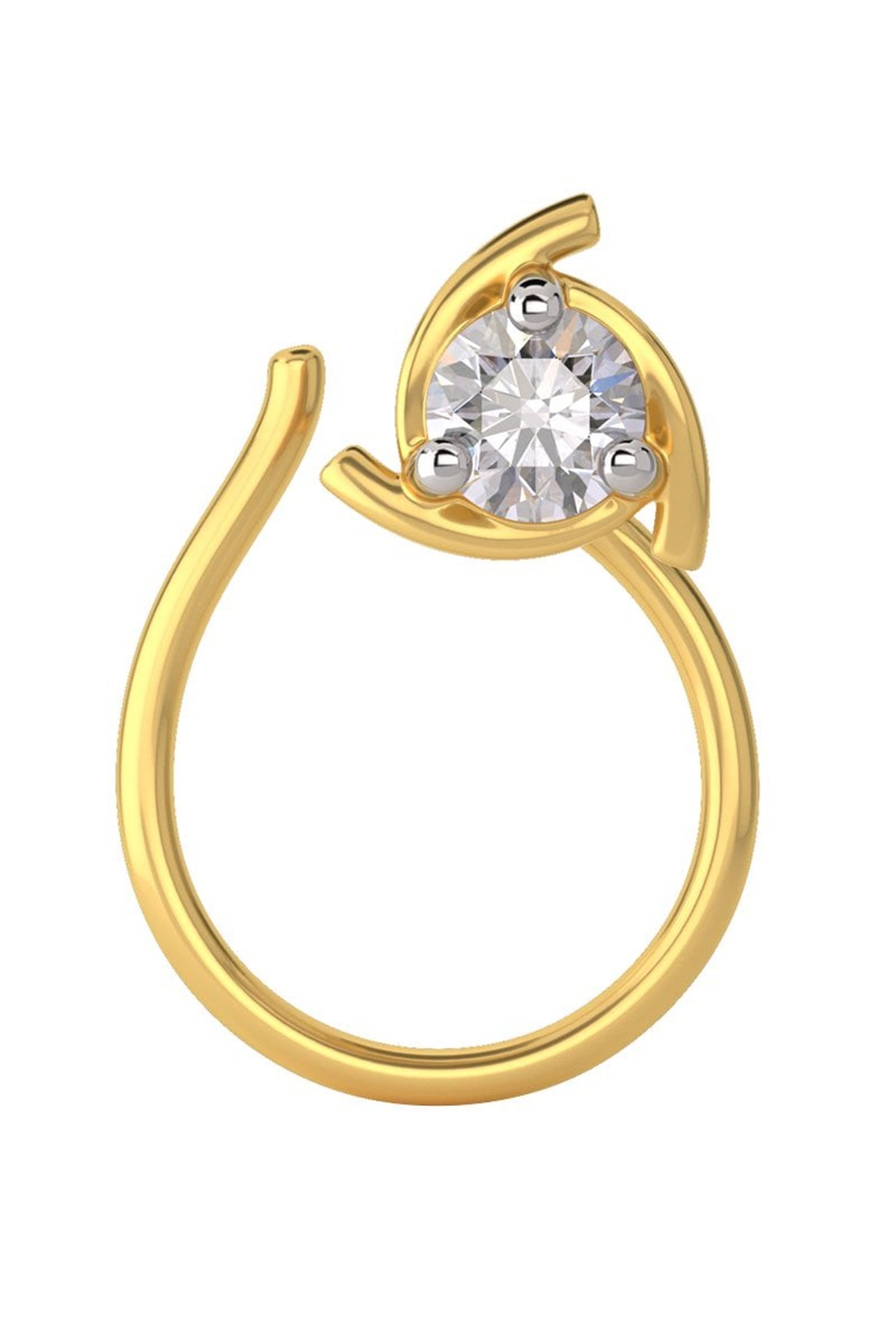Joyalukkas 18k Gold & Diamond Nosepin
