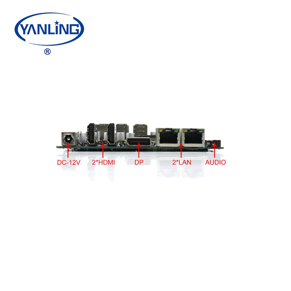 Fanless Mini PC,Intel Celeron N3160 Quad Core Dual Lan Mini Cmputer,Desktop Computer for Win 7 8 10 Linux OS with 1DP/2HDMI/2USB3.0/4USB2.0/1COM(4G RAM/32G SSD)