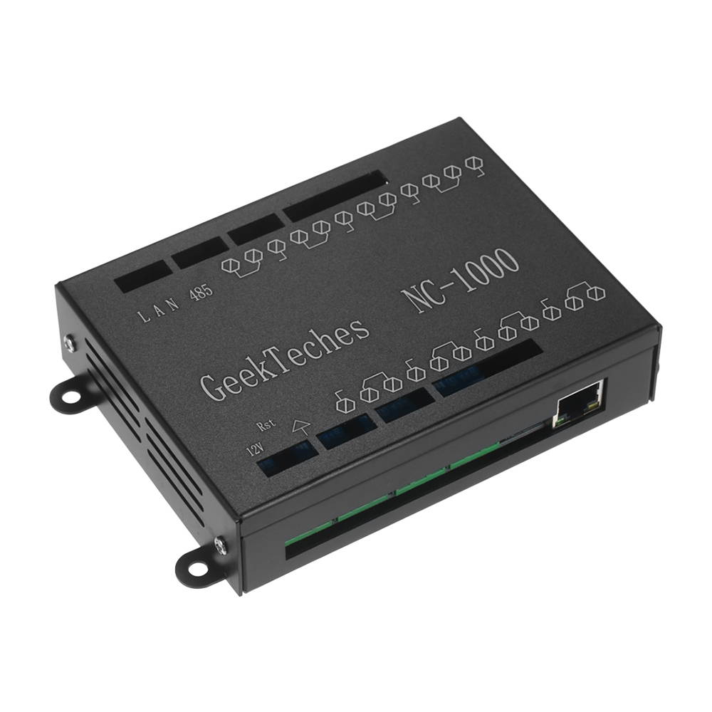 NC-1000 Smart Home Automation Controller Hub RJ45 Network Relay Control Board 8 Channel WiFi Remote Controller with Metal Shell for Intelligent House System
